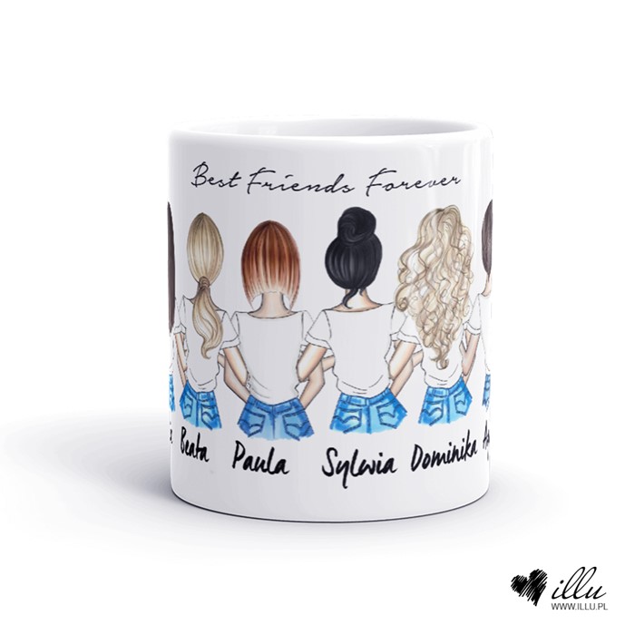 Kubek dla przyjaciółki lub siostry - 6 osób
