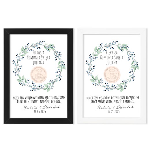 ramka na komunię