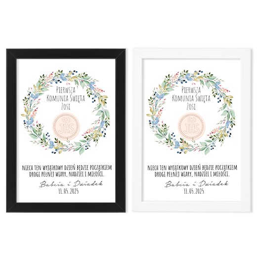 ramka na komunię