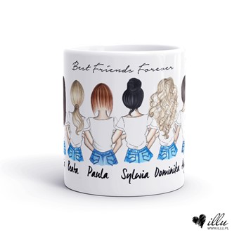 Kubek dla przyjaciółki lub siostry - 6 osób